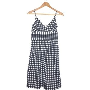 Banana Republic Womens Black Gingham Dress Size 4